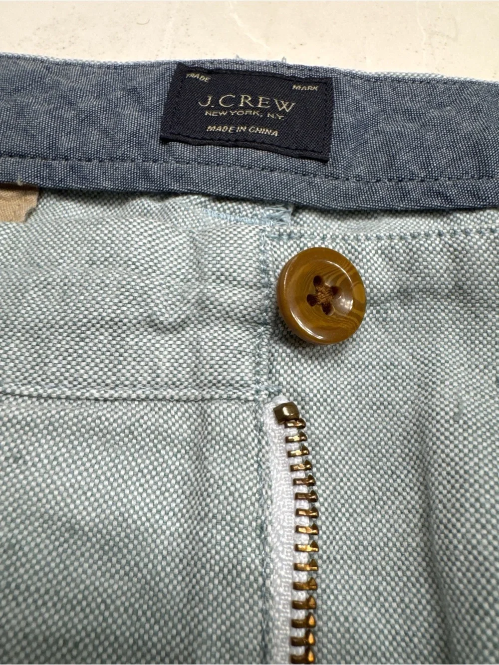 J.Crew Baird McNutt Irish Linen Shorts - Blue-Grey - Size 33